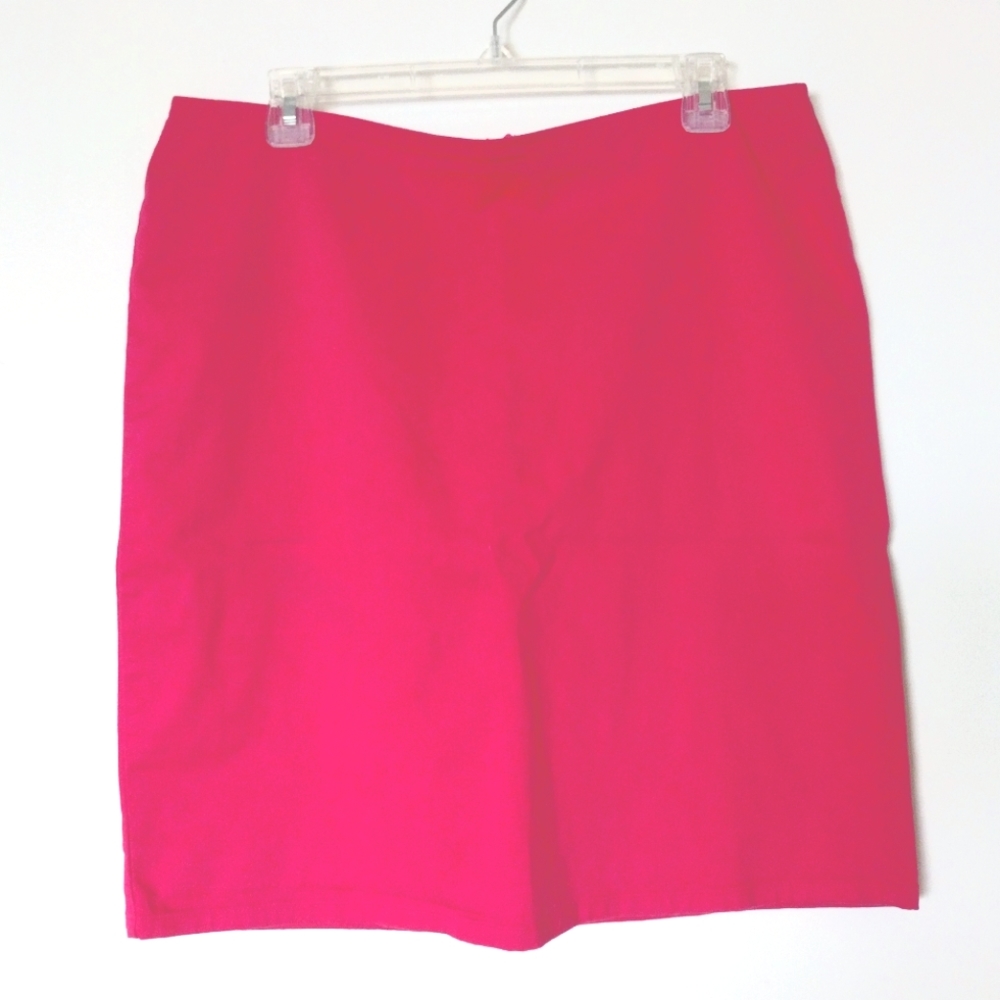 Calvin Klein Bright Pink Pencil Skirt